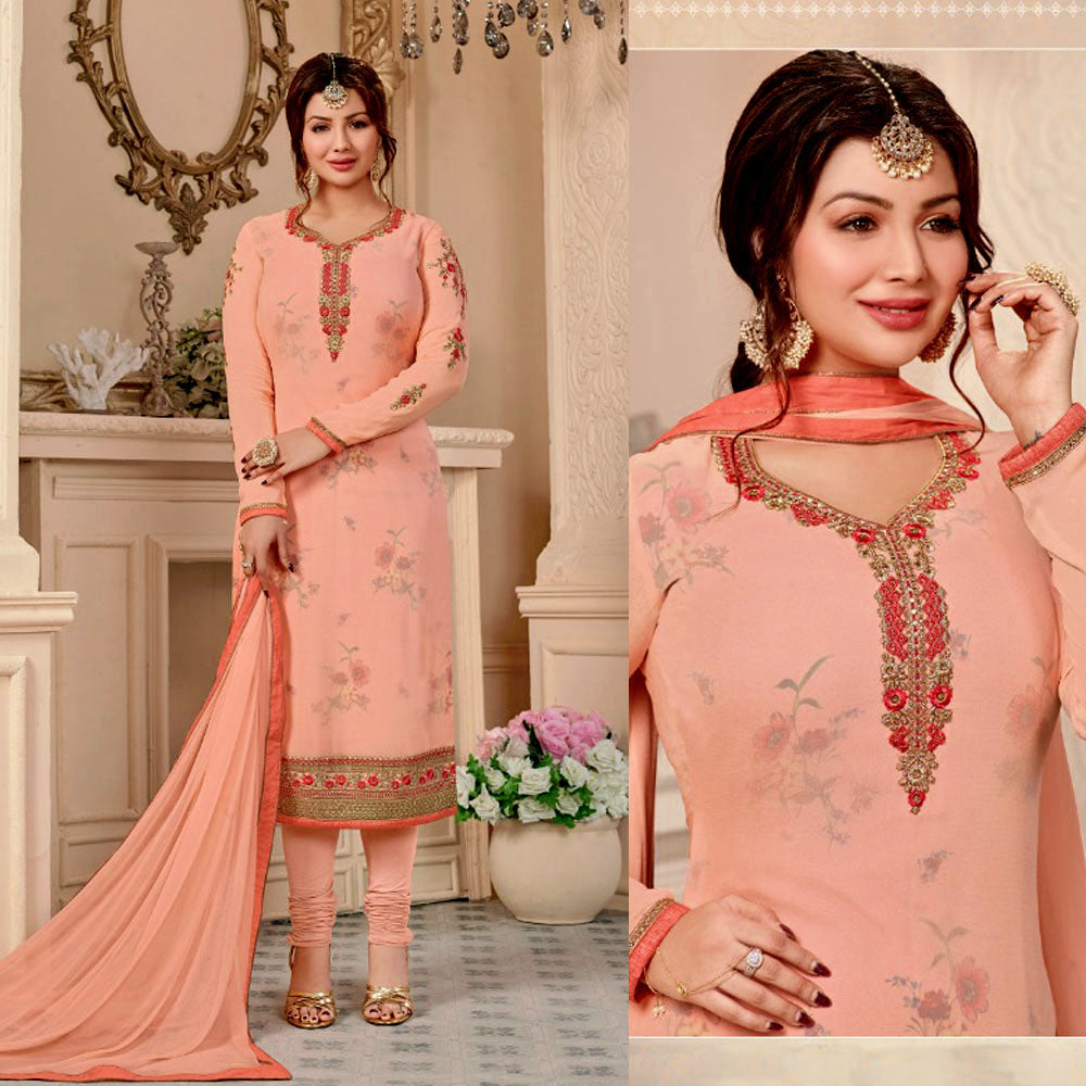 Georgette salwar suit dress material on sale