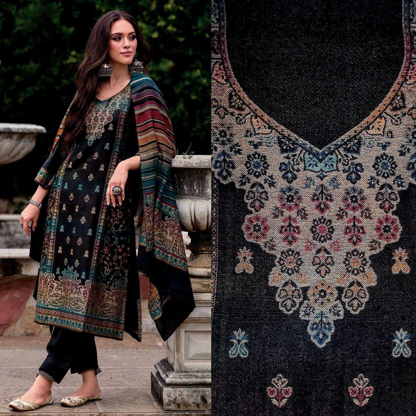 Phulkari Work Suit | Kashmiri Kani Suits | Cotton Suits | Majha Creations -  YouTube