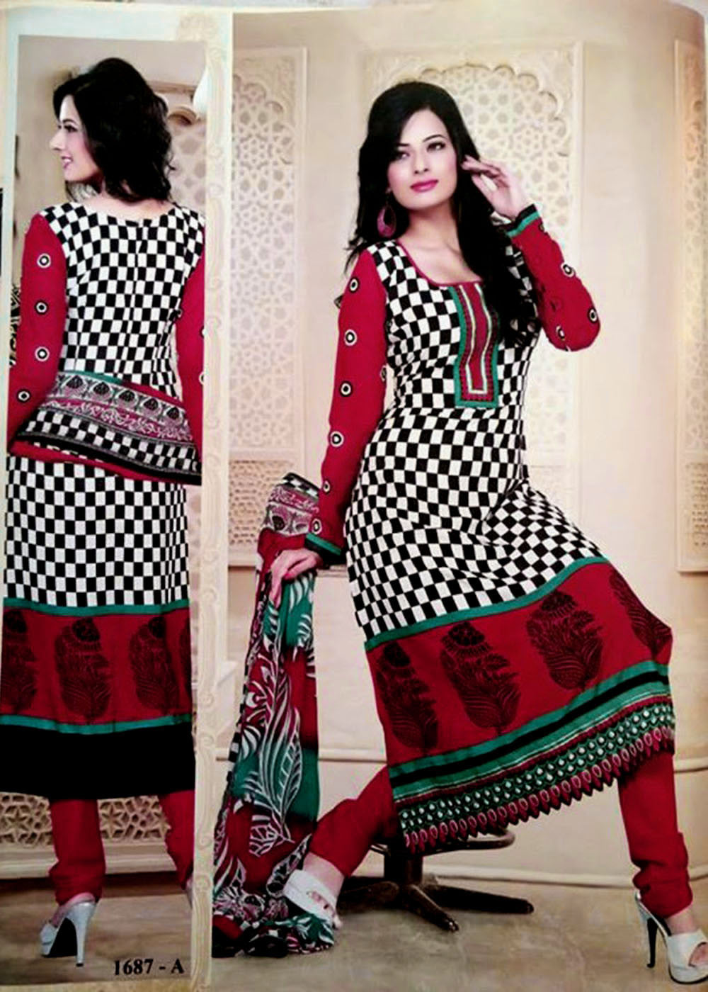 Shop Online Embroidered Black Salwar Suit : 142098 -