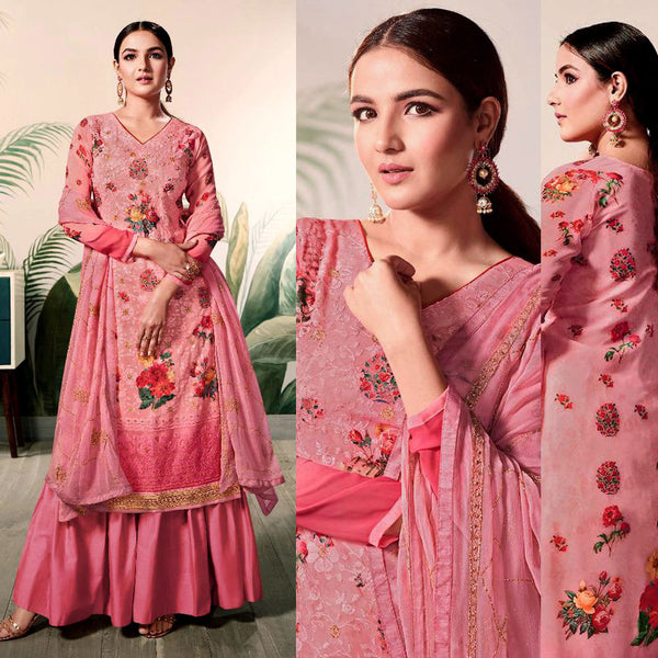 Cotton and Georgette Stitched Ladies Pink Salwar Suit, Handwash at Rs 1600  in Lucknow