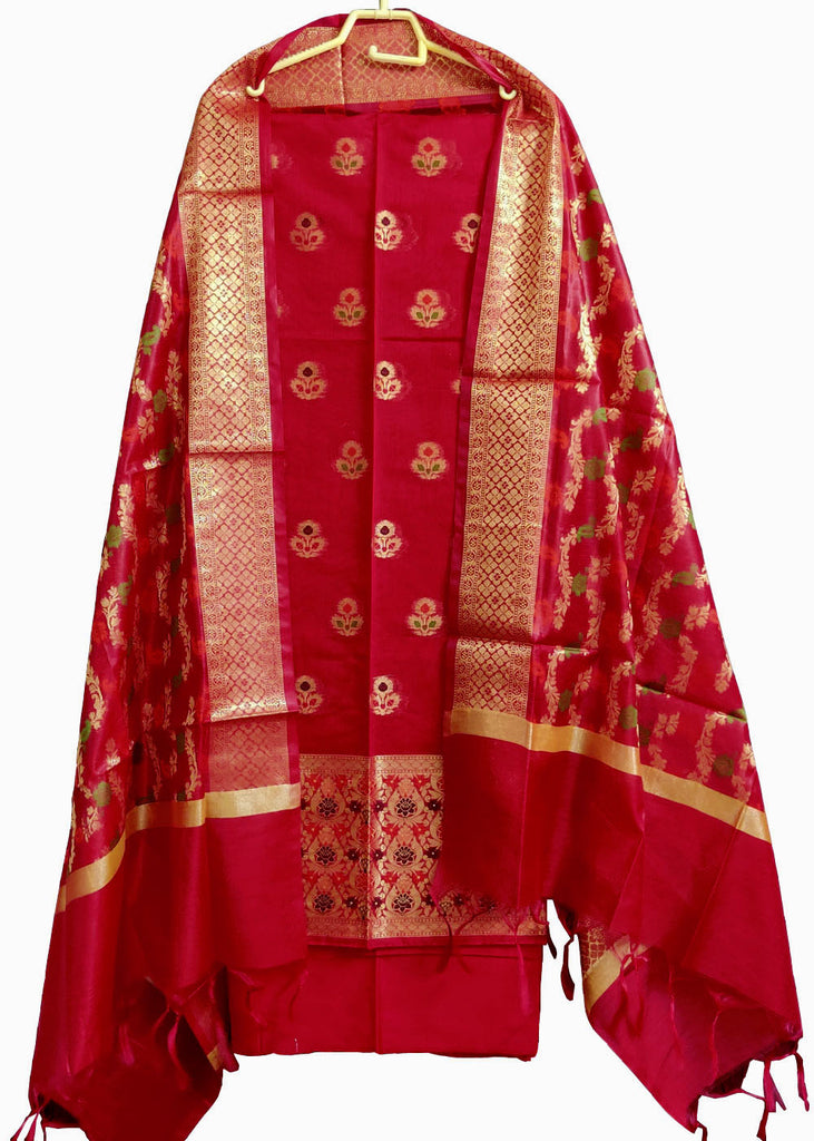 VIchitra Silk Salwar Suits Churidar Material at Rs 475 | Cotton Dress  Material in Surat | ID: 2850041628591