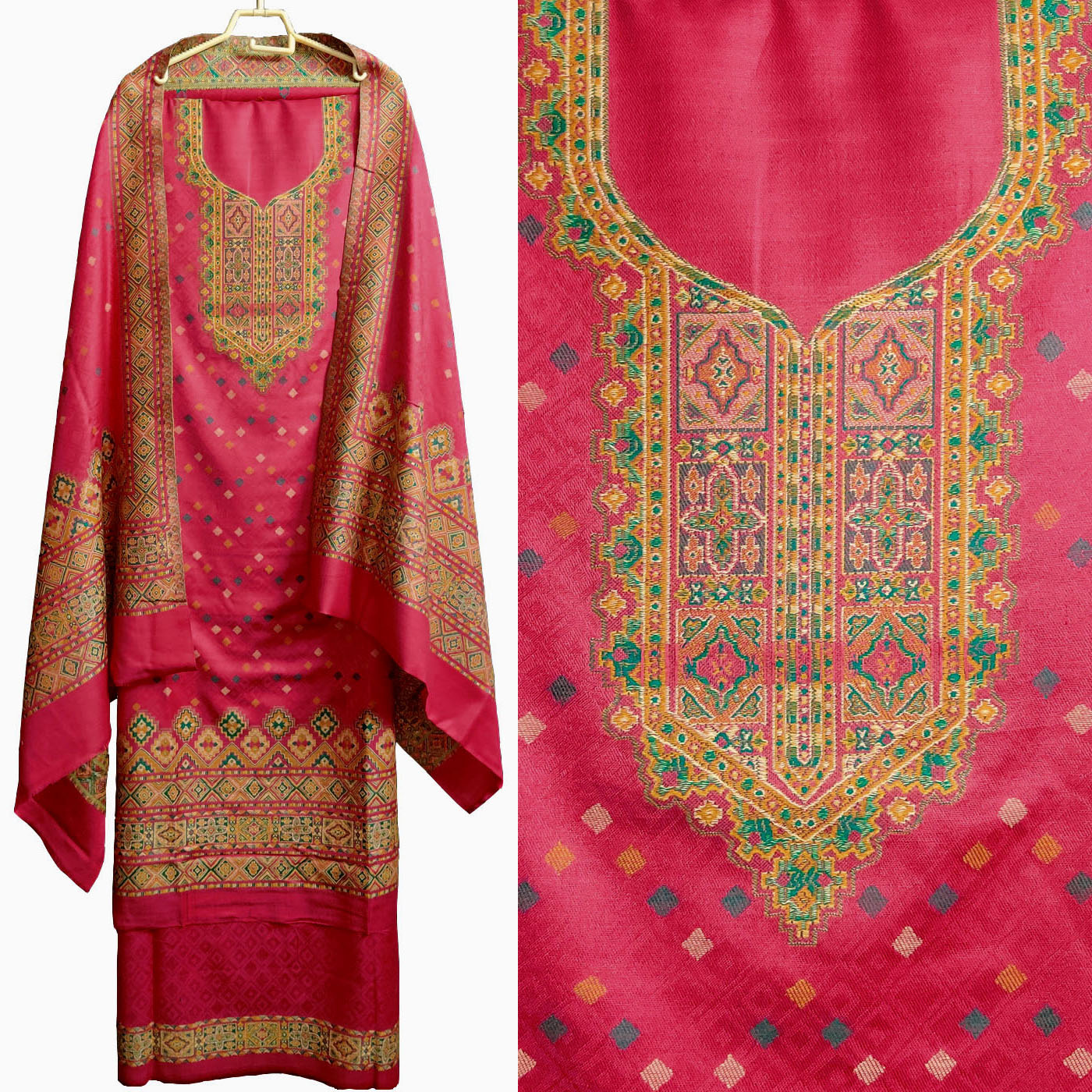 Safari 2412 Pure Woolen Pashmina Wholesale Dress Materials 4 Pieces Catalog  Catalog